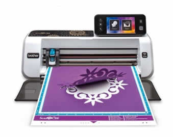 Make Custom Stickers Brother ScanNCut SDX125TS Electronic DIY Cutting Machine with Scanner with 682 Included Patterns with Extra Accessories Greeting Cards and More Vinyl Wall Art 
