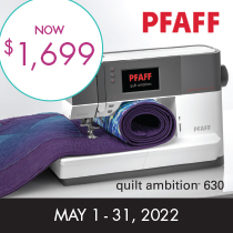 PFAFF May 2022 Promotions - Square Ambition